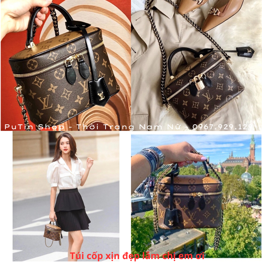 Túi Xách Nữ Lv. Hộp Vuông Thời Trang Hàng Xịn Full Box Bill , Túi Cốp Lv. Đeo Chéo Vai Cầm Tay Đi Chơi Xịn Putin Shop