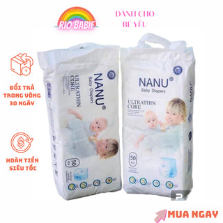 FREESHIP Bỉm quần NANU siêu thấm 50 miếng size S/M/L/ Xl/XXL/XXXl cho bé