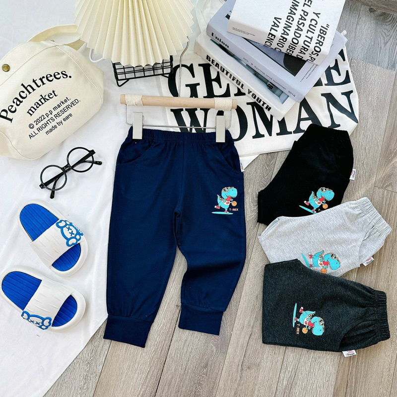 Quần cotton dài bé trai 2-7y