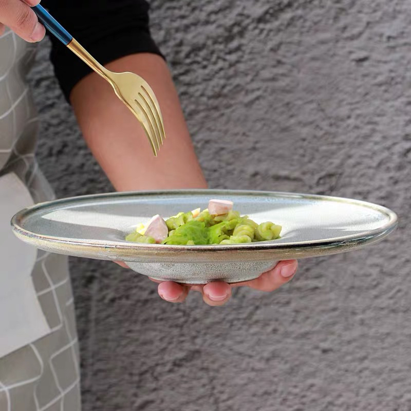 Đĩa sứ ăn mì Ý ,súp kiểu Tây, đĩa decor