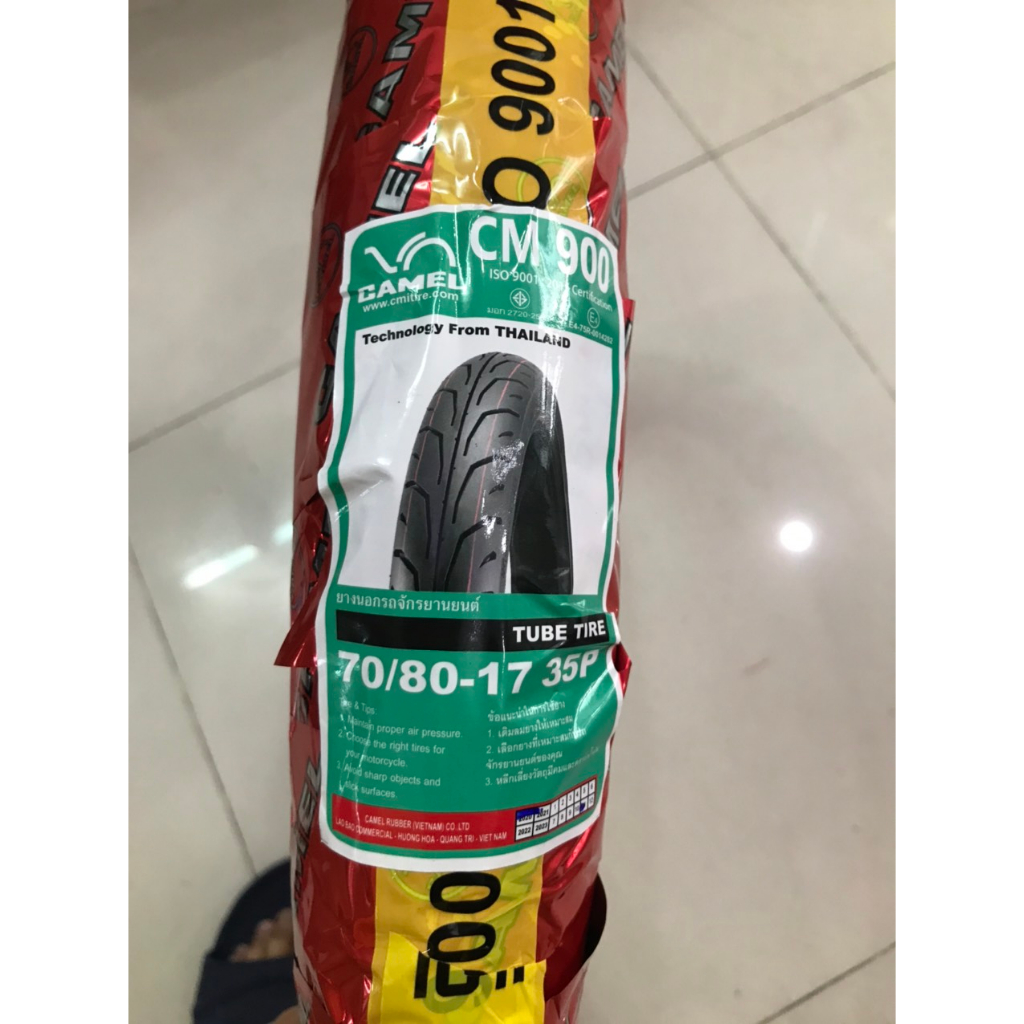 VỎ LỐP CAMEL CM900 KHÔNG RUỘT 60,70,80/90-17 VÀ 90/80-17 LÊN VỪA ZIN VỚI BÁNH MÂM-VÀNH ĐÚC 1.2, 1.4, 1.6, 1.85 VÀ 2.5*17