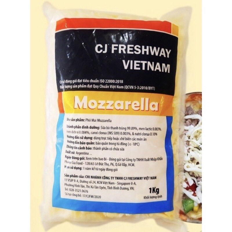 Phô mai bào sợi Mozzarella