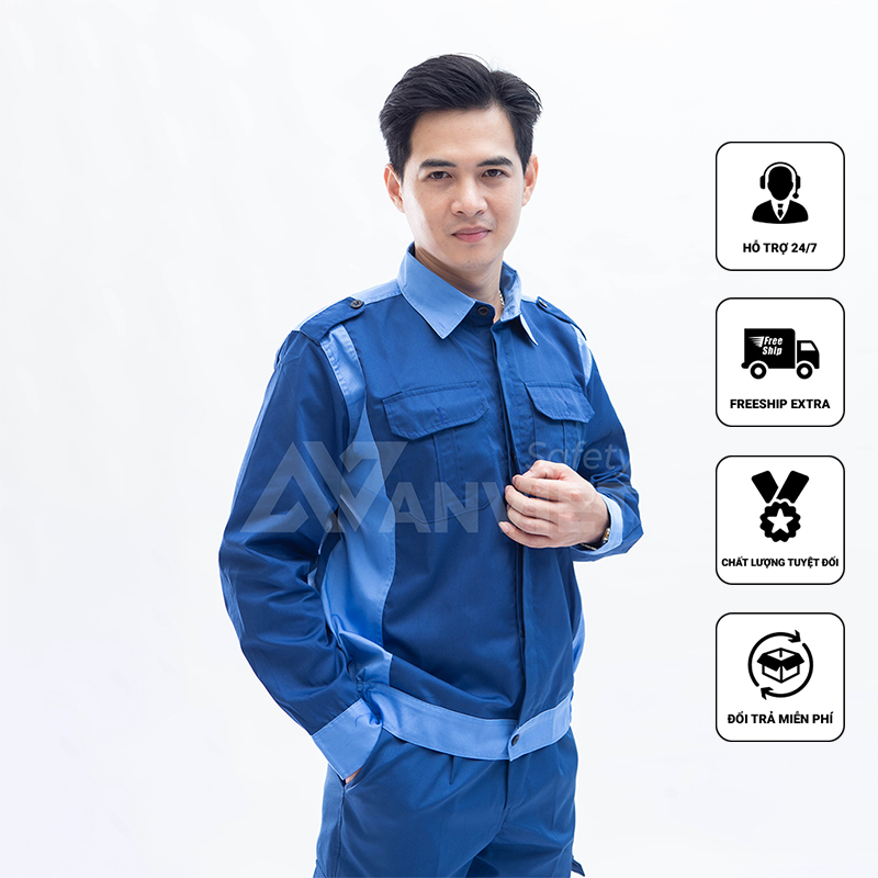 Đồng Phục Bảo Hộ Lao Động Công Nhân Chuyên Dụng AV03