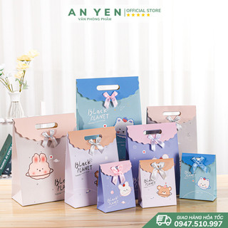 [RẺ NHẤT SHOPEE] Túi giấy đựng quà tặng, mỹ phẩm giấy ivory cao cấp có nắp nhiều kích thước (giao mẫu ngẫu nhiên)