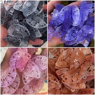 Túi 10g Quạt Charm trang trí toploader cho kem keo kem thạch hoặc jibbitz ốp lưng