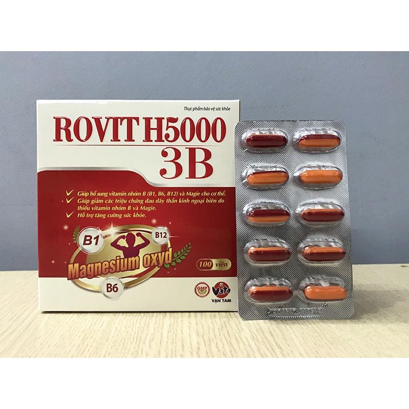 ROVIT H5000- bổ sung vitamin nhóm B- bổ thần kinh