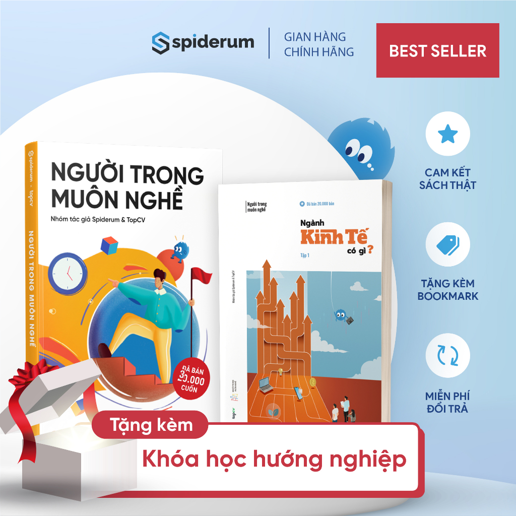 Sách - Combo "NTMN: Ngành Kinh tế có gì?(Tập 1)"+ "NTMN: Định hướng nghề nghiệp toàn diện"