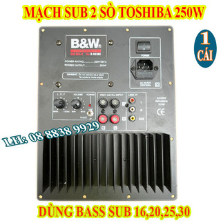 Mạch siêu trầm b&w 2 sò tô nguồn vuông cao cấp - mạch sub điện - giá 1 mạch