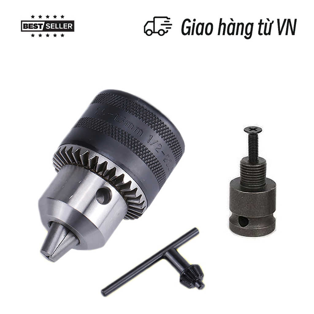 Combo đầu chuyển vít kèm đầu chuyển khoan 13mm kèm tay vặn
