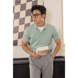 Áo polo nam trơn cao cấp vải cá sấu cotton Akuba form slimfit, chất liệu mềm mại, thấm hút mồ hôi tốt |01J0666