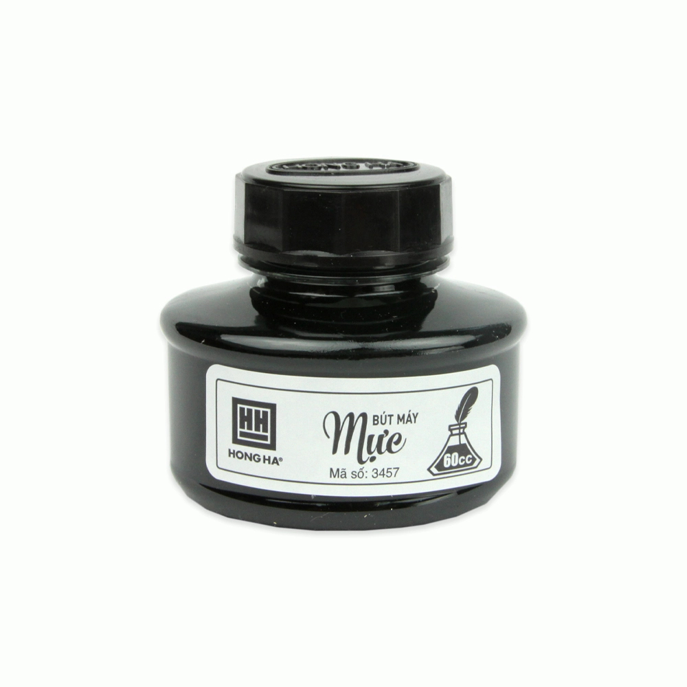 Mực Hồng Hà Bơm Bút Máy 60ml - Mực Bút Máy Hồng Hà 60ml Đủ Màu