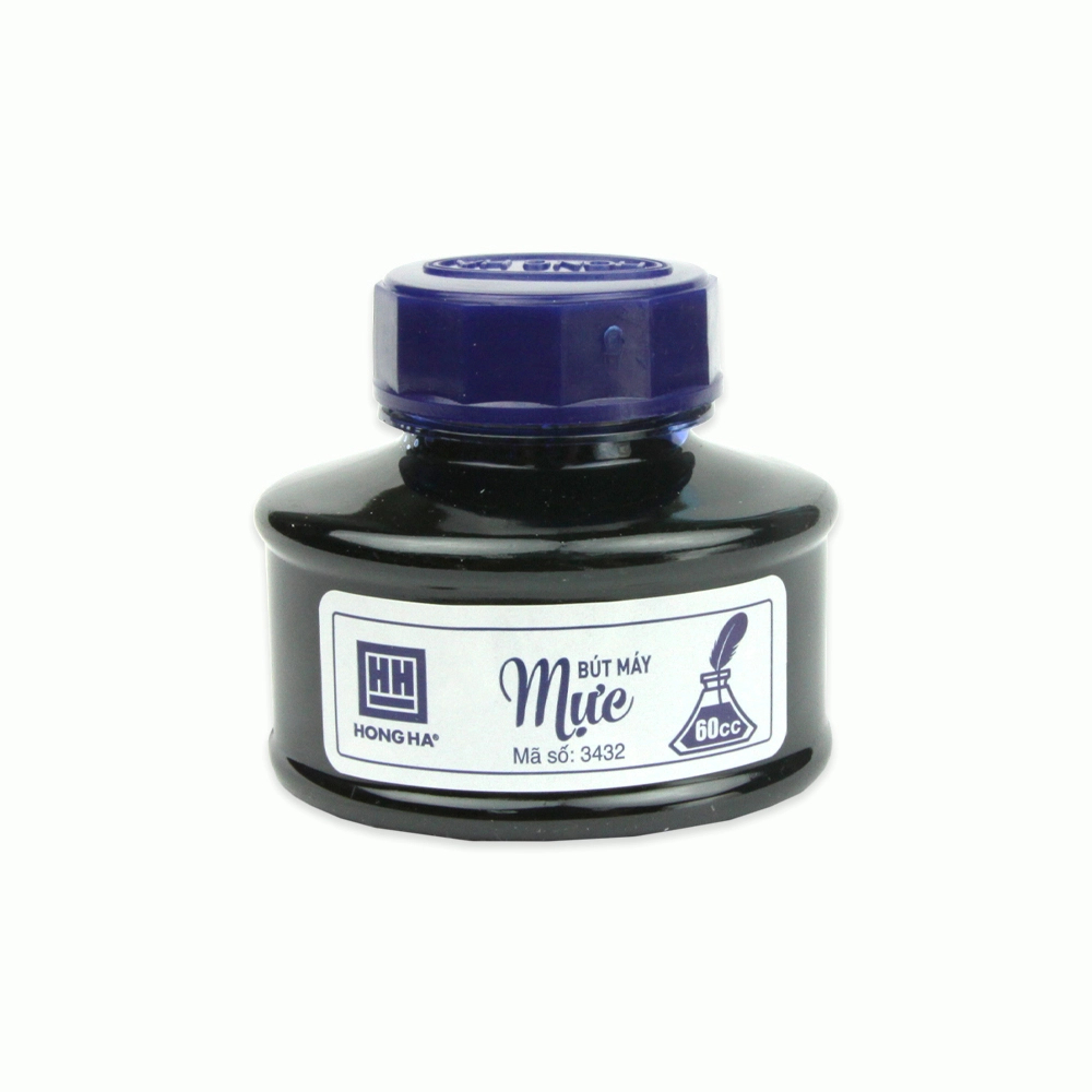 Mực Hồng Hà Bơm Bút Máy 60ml - Mực Bút Máy Hồng Hà 60ml Đủ Màu