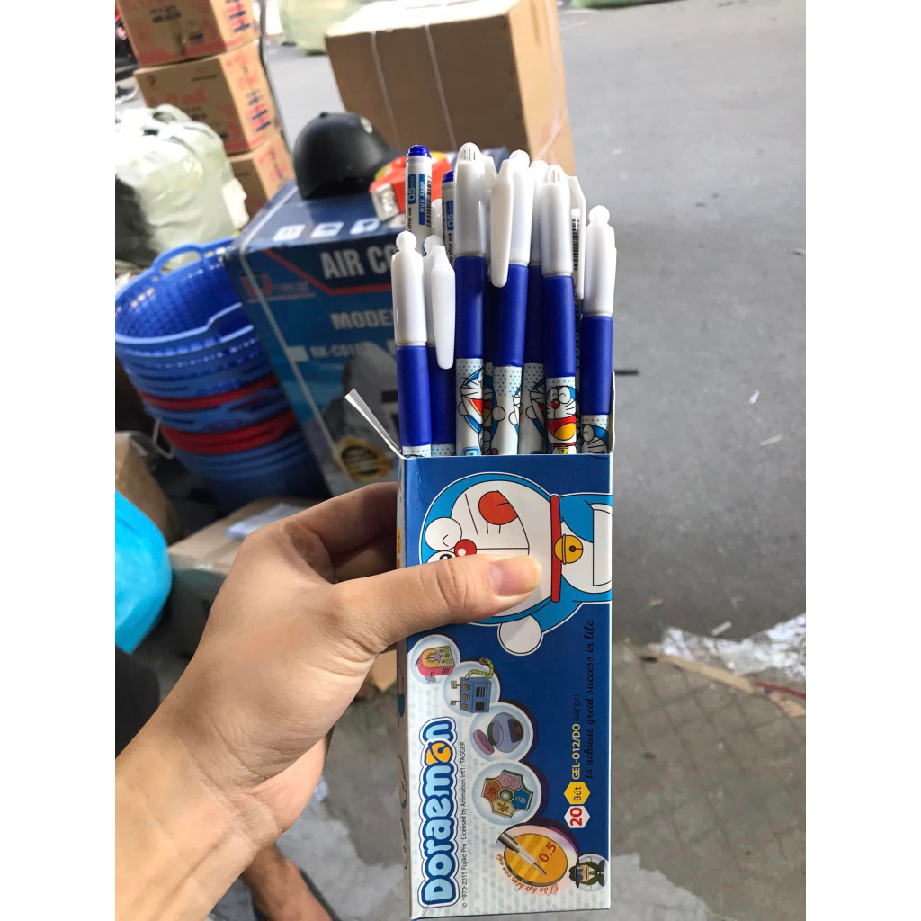 HỘP 20 CHIẾC BÚT KIM DOREMON CHO BÉ TIỂU HỌC