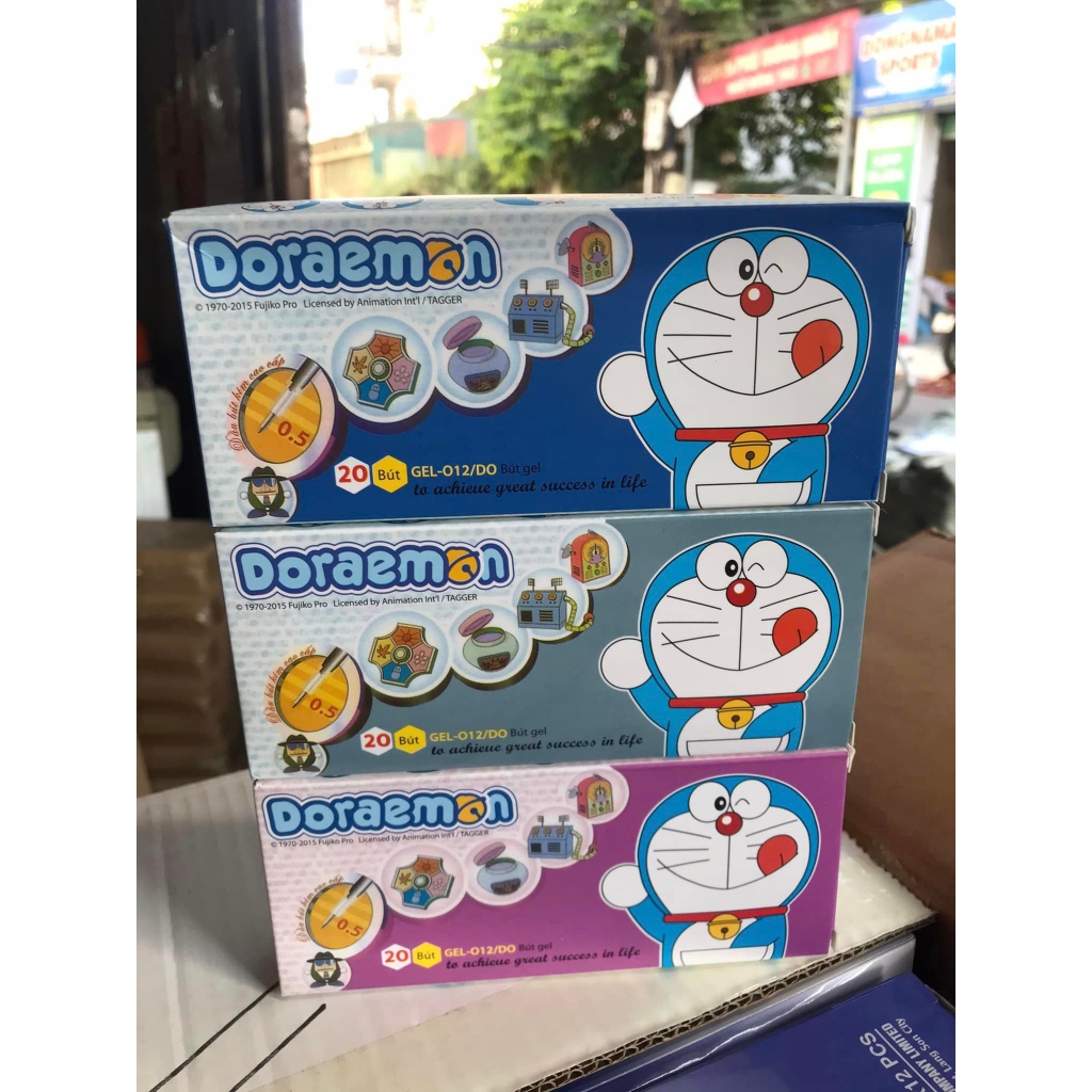 HỘP 20 CHIẾC BÚT KIM DOREMON CHO BÉ TIỂU HỌC