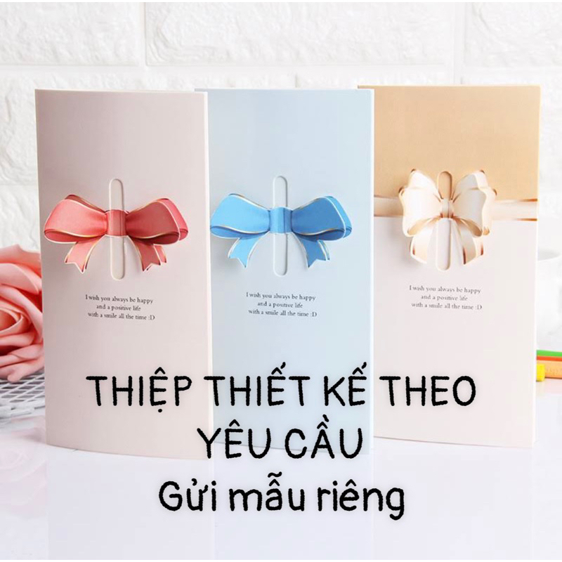 Thiệp mời thiết kế theo yêu cầu của khách hàng dành cho bé gái - Mây Party