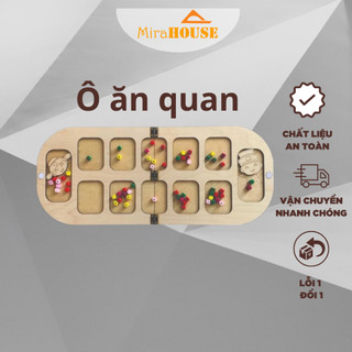 Ô ăn quan, cờ ô quan, trò chơi dân gian ô quan bằng gỗ