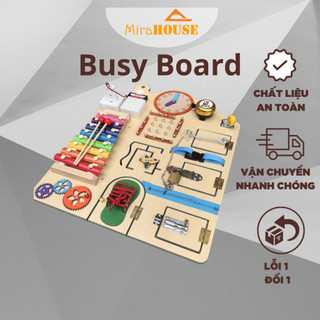 Busy board bảng bận rộn Made in VN - Đồ chơi giáo dục sớm từ 1 đến 3 tuổi