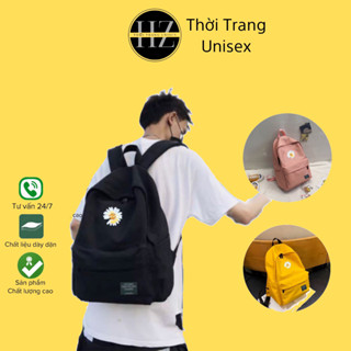 Balo thời trang chống thấm nước phong cách Hàn Quốc in hình hoa cúc living hot trend