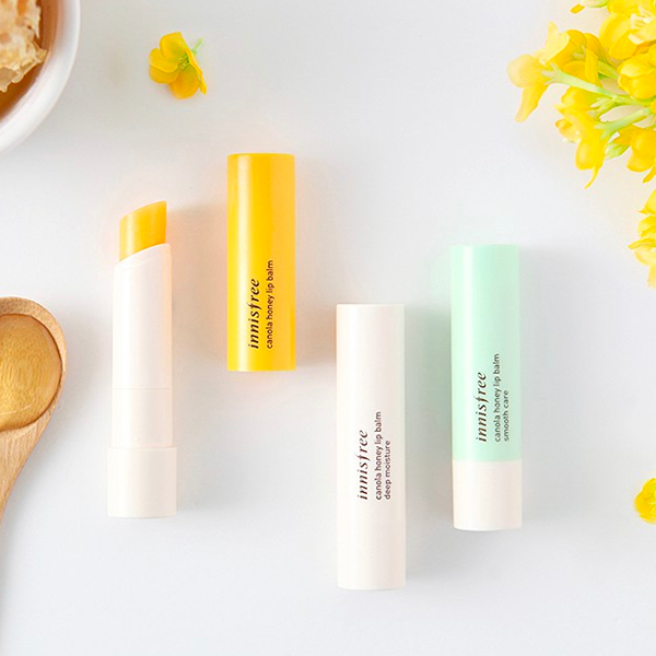 Son dưỡng môi không màu innisfree Canola Honey Lip Balm Deep Moisture 3.5g