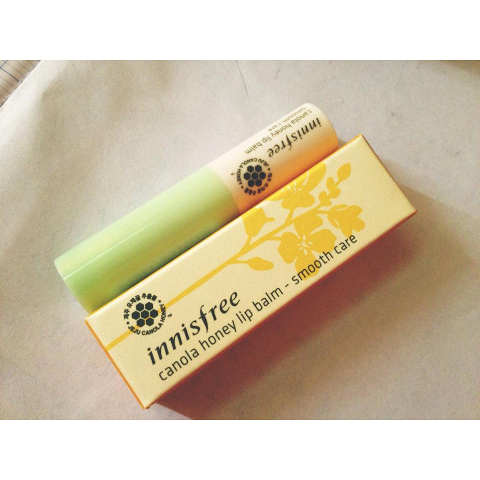 Son dưỡng môi không màu innisfree Canola Honey Lip Balm Deep Moisture 3.5g