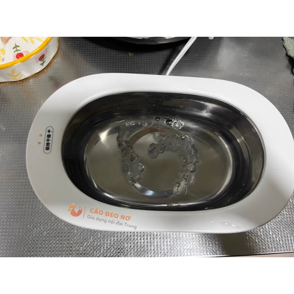 Máy Rửa Trang Sức, Kính Mắt Bằng Sóng Âm Chính Hãng MIDEA - Cáo Đeo Nơ