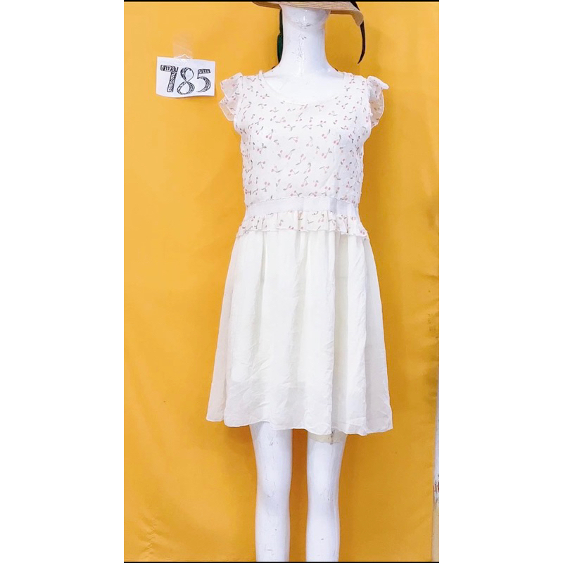 đầm voan nhí phối váy trắng ngà xinh.S785