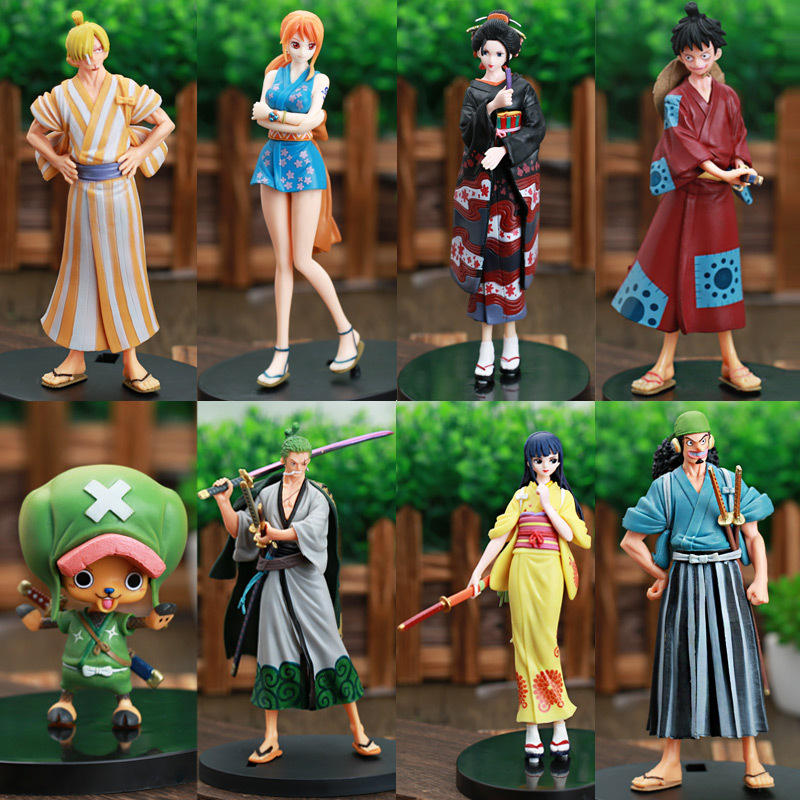 Mô hình One Piece bộ Wano - Luffy Zoro Sanji Chopper Robin Nami...