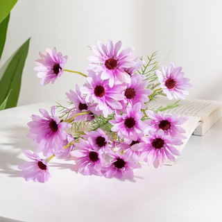 Cành hoa cúc họa mi màu tím decor quán cà phê hay shop xinh lung linh, trang trí phòng, phụ kiện chụp hình