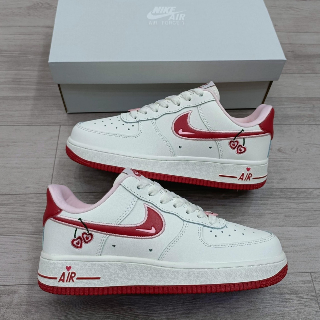 Giày_nike air force 1 low " valentines day " , giày thể thao viền hồng siêu đẹp 2023 !!!