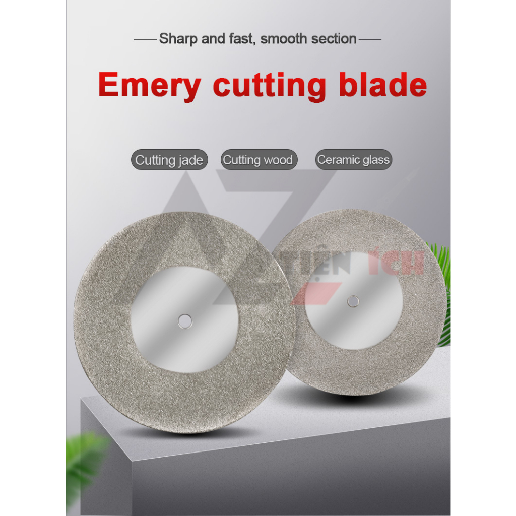 Đĩa mài, cắt kim cương mũi khoan 3mm 40/ 60mm, Đĩa mài, Đĩa cắt