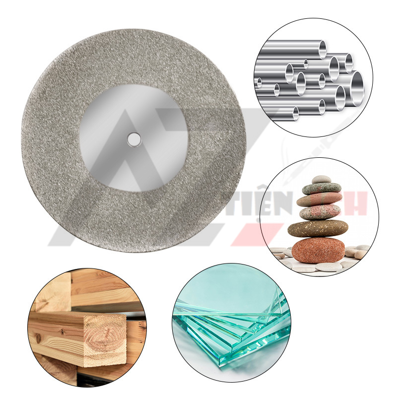 Đĩa mài, cắt kim cương mũi khoan 3mm 40/ 60mm, Đĩa mài, Đĩa cắt