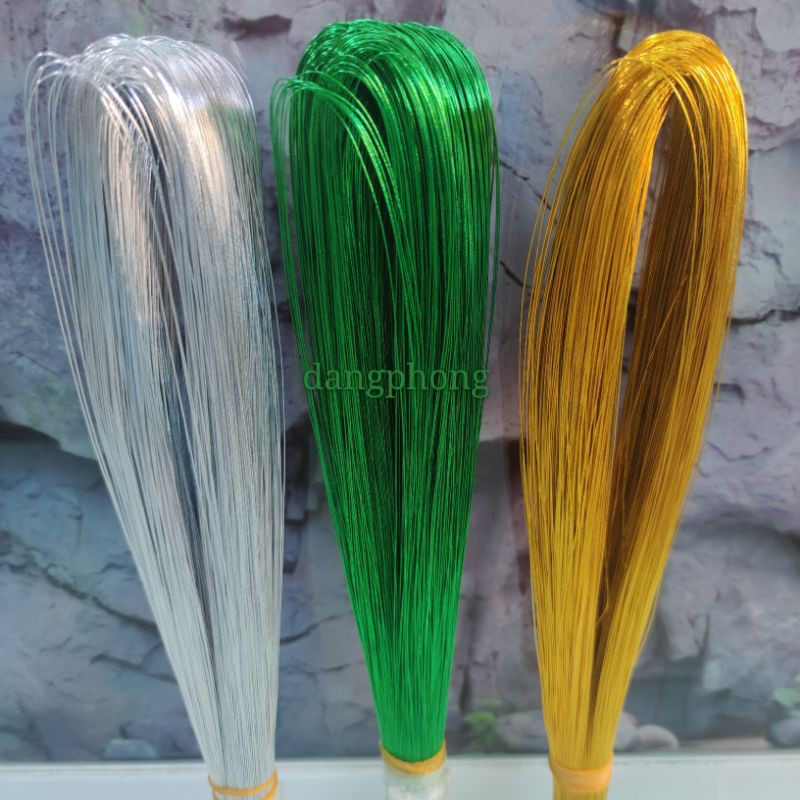 20 SỢI Dây uốn cành hoa hỗ trợ làm hoa len - Kẽm dẻo nẹp vành nón, tạo dáng thú bông _LM10