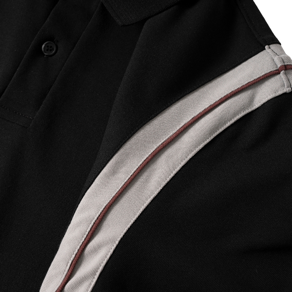 Áo Polo nam BOWKER LEEVUS phối 2 bên vai, vải CVC cá sấu, form regular APL299