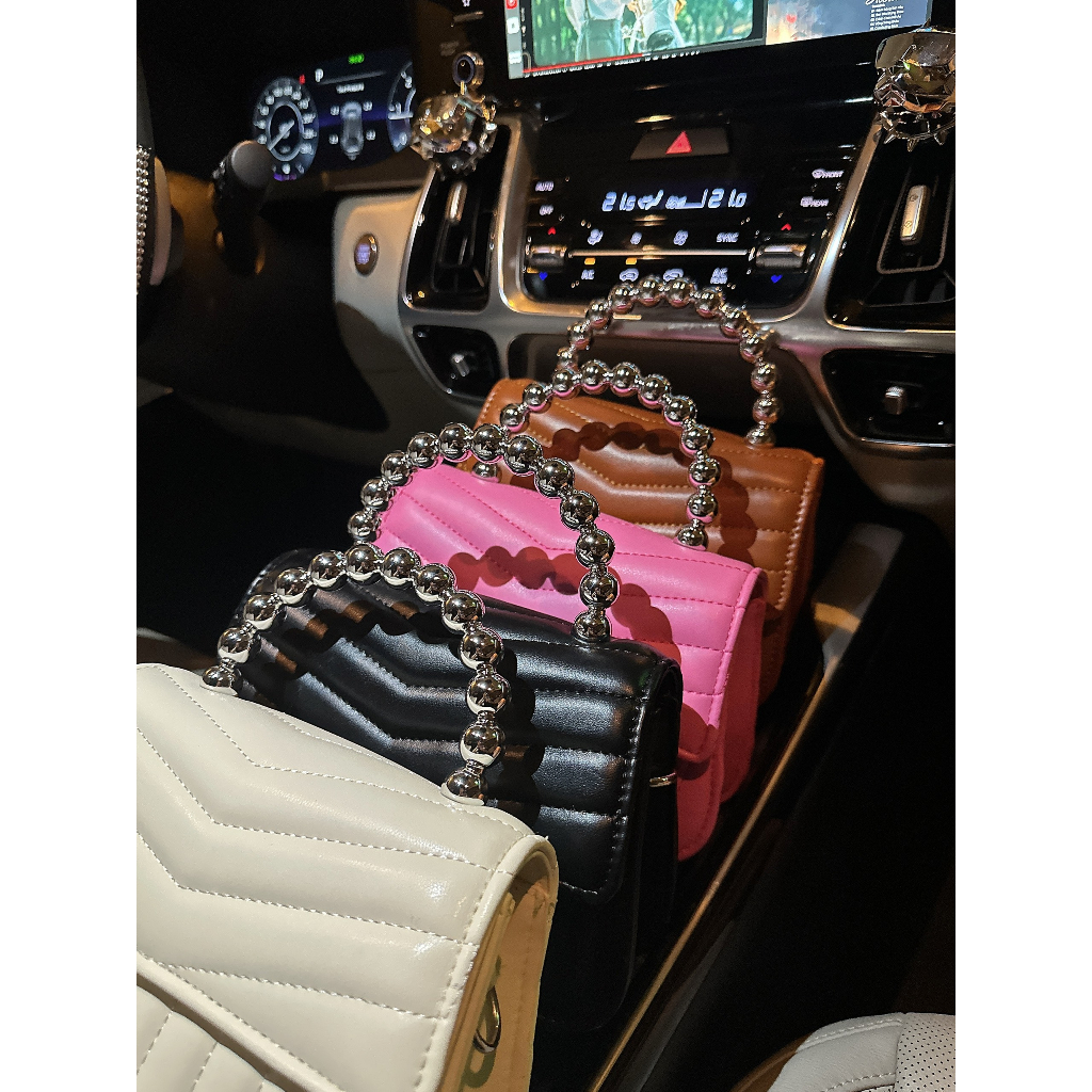 Túi xách nữ, túi xách tay quai kiềng đế vân sóng da mềm Jime Store T35