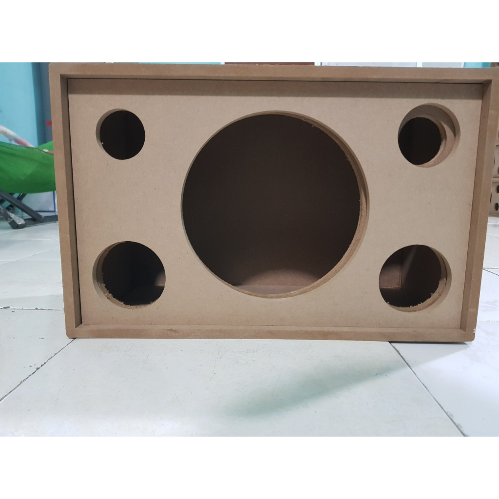 Vỏ thùng loa thô 1bass 25 đơn có mặt ecang