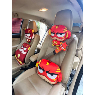 Combo gối dựa lưng, gối đầu xe oto, xe hơi siêu anh hùng- Gối xe hơi siu anh hùng cao cấp tại Nguyễn Gia group quận 5