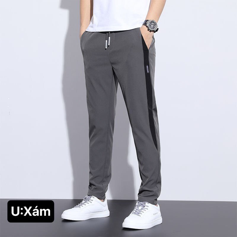 Quần dài nam -quần thể thao nam -Quần dài nam chất poly co giãn 4 chiều