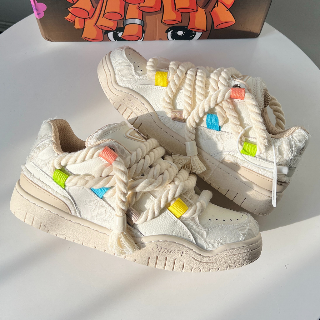 Giày Cat & Sofa Chính Hãng ❤️SIMPLE SNEAKER❤️ Giày Sneaker Cat Sofa Vintage Brown Đế Cao Phong Cách Đường Phố AC306