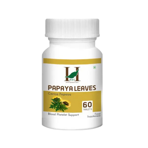 Viên uống bổ máu, hỗ trợ tăng tiểu cầu máu, hỗ trợ sức khỏe H&C Papaya Leaves