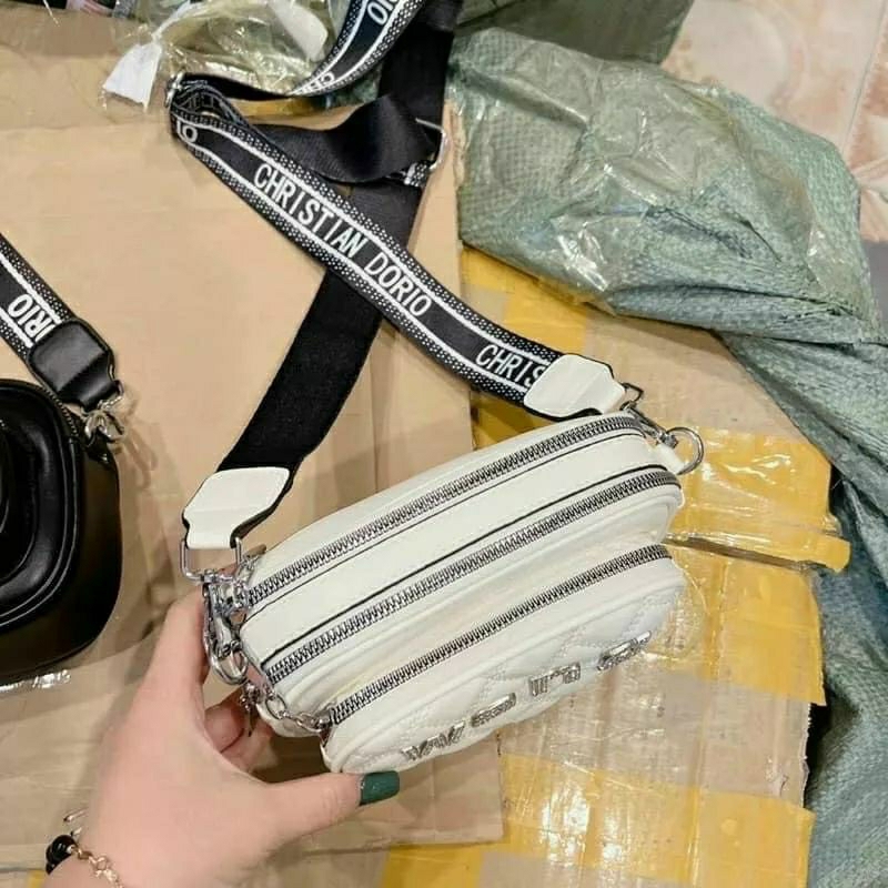 Túi chữ WANG đá 3 ngăn