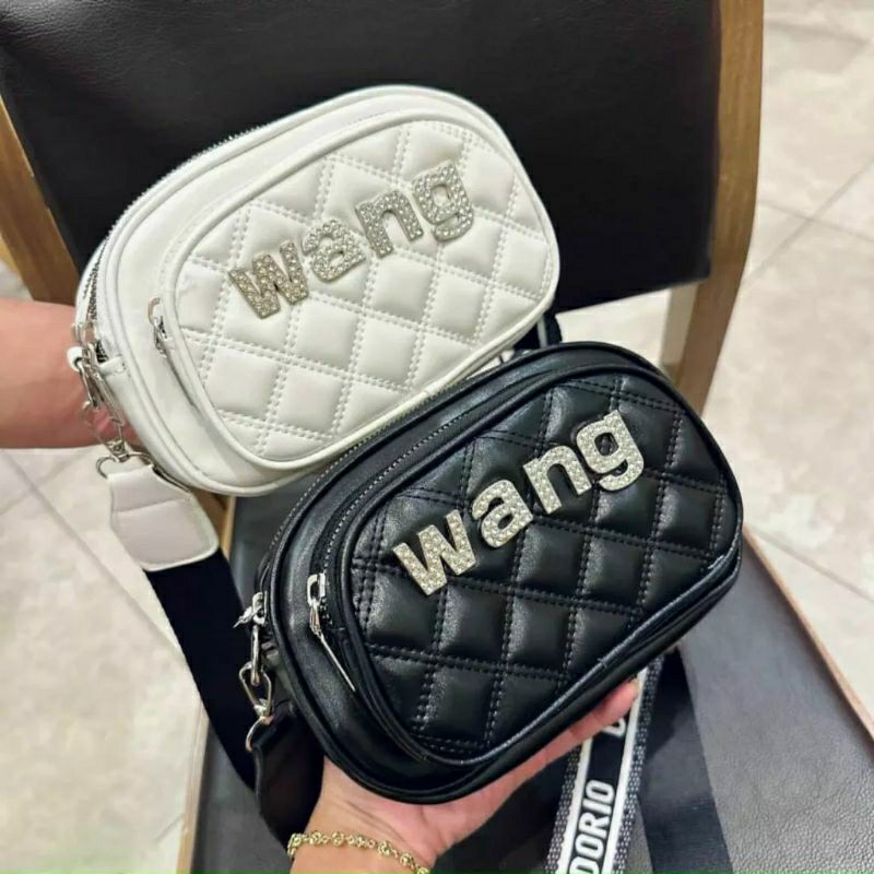 Túi chữ WANG đá 3 ngăn