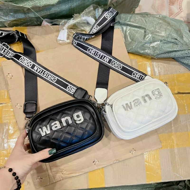 Túi chữ WANG đá 3 ngăn