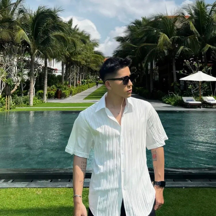 Áo sơ mi tay ngắn form unisex hàn quốc dành cho nam nữ