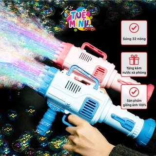Súng Bắn Bong Bóng 32 Nòng Siêu Mạnh,