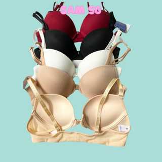 Áo Ngực Cài Trước Đệm Lót Mút Dày 3cm Trơn Có Gọng Tạo Khe ôm ngực êm và gom gọn ngực Sam Clothing