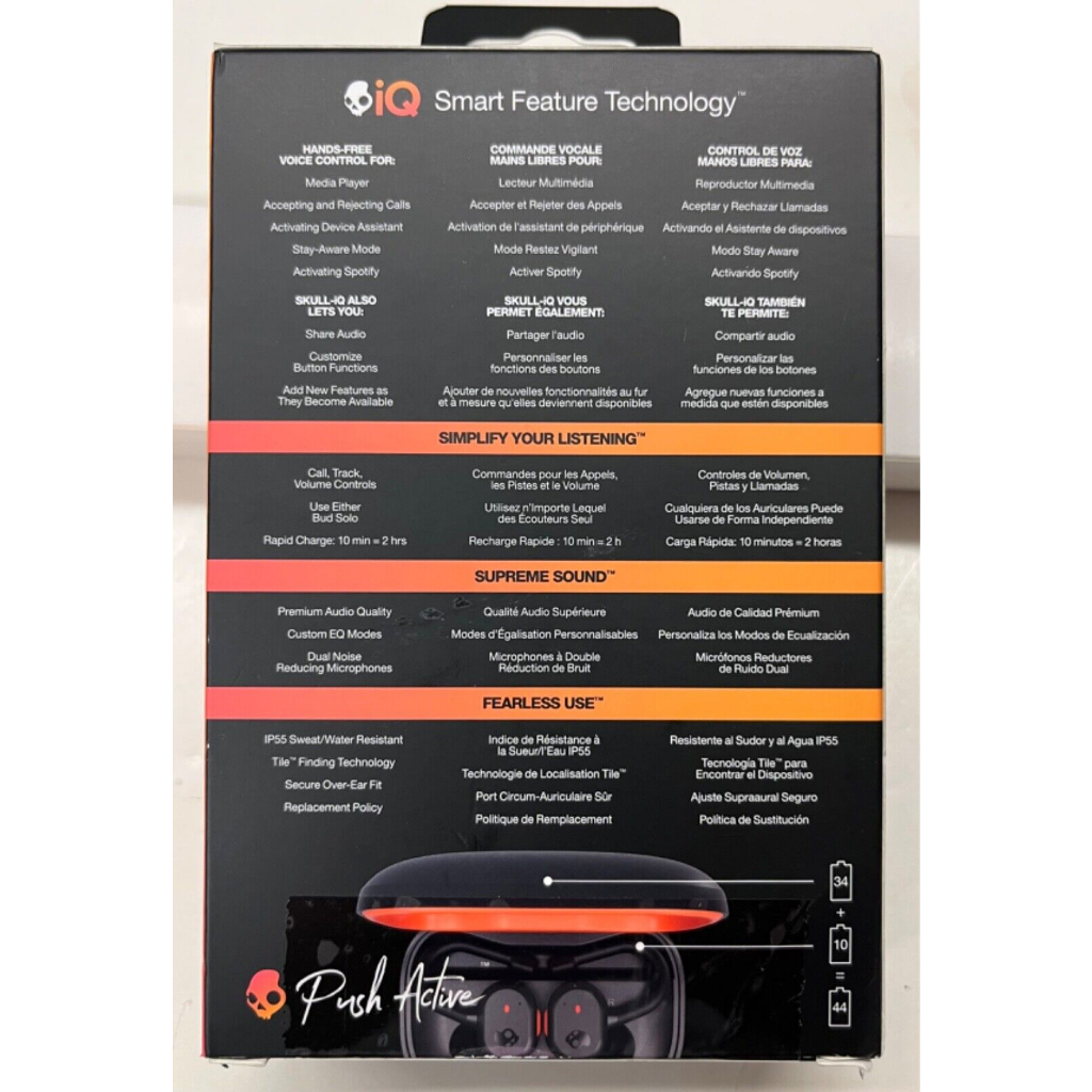 🔥 Tai nghe bluetooth không dây Skullcandy Push Active True Wireless, hàng chính hãng