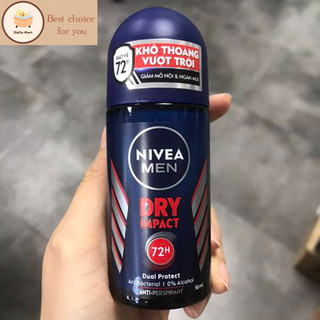 Lăn ngăn mùi nam khô thoáng nivea 50ml