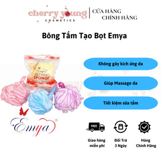 Bông Tắm Tròn Tạo Bọt Emya