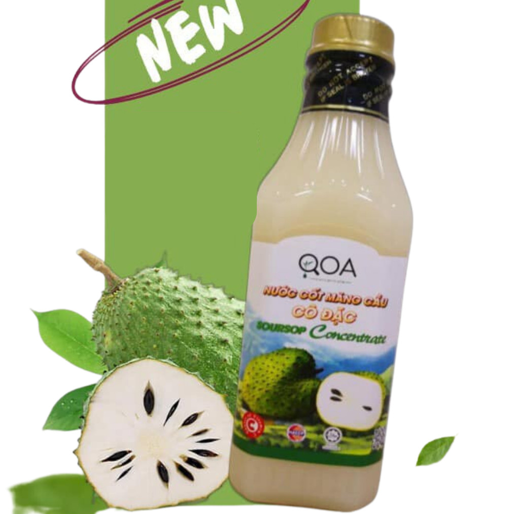 Nước Cốt Mãng Cầu Cô Đặc Qoa 1Kg-Hàm Lượng Thịt Quả Cao- Đậm Đà Hương Thơm Mãng Cầu- Vị Chua Ngọt Thanh Mát