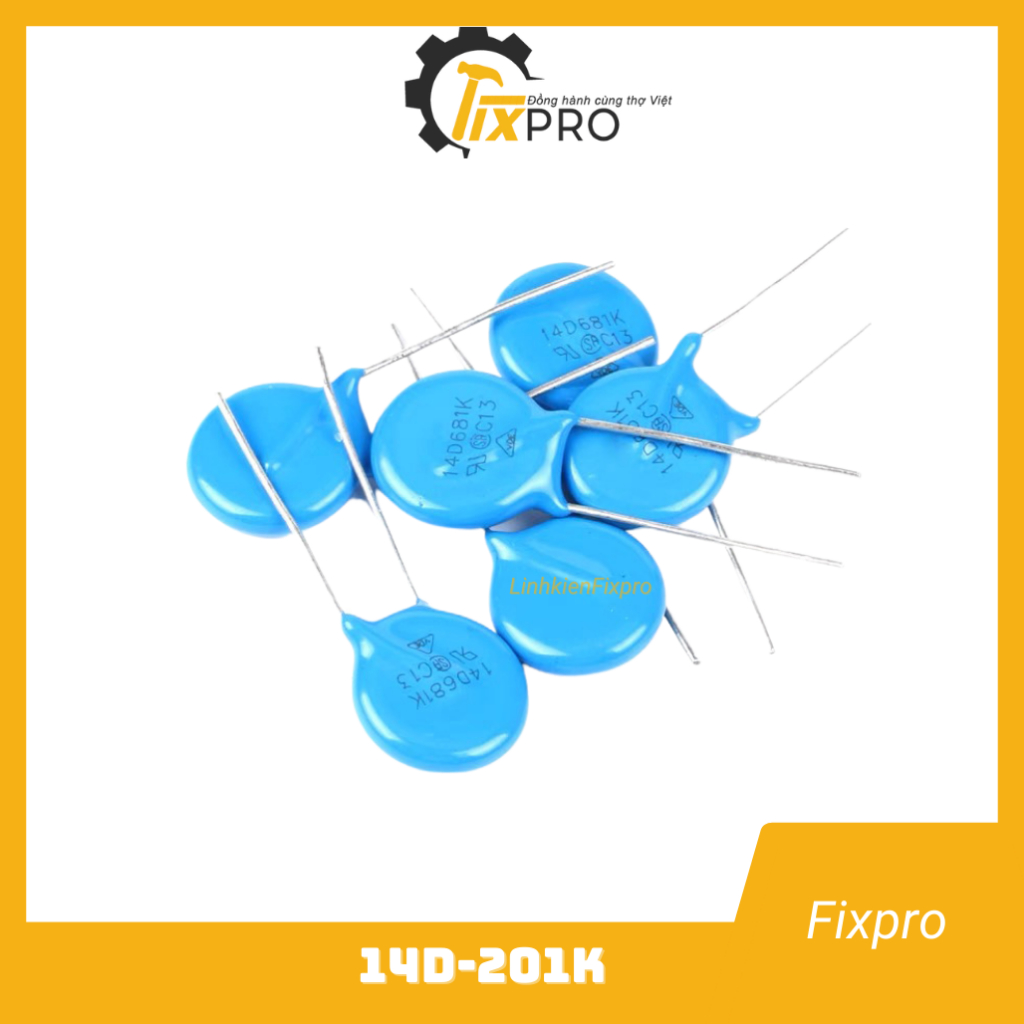 Tụ chống sét Varistor 14D201K 200V 14mm chất lượng tốt (Túi 5 con)